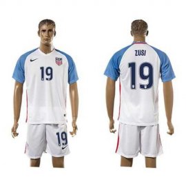 USA #19 Zusi Home Soccer Country Jersey