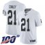 Nike Las Vegas Raiders #21 Gareon Conley White Mens Stitched NFL 100th Season Vapor Limited Jersey