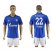 Schalke 04 #22 Uchida Blue Home Soccer Club Jersey