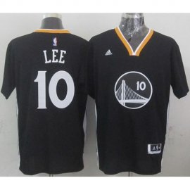Golden State Warriors #10 David Lee Black New Alternate Stitched NBA Jersey