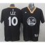 Golden State Warriors #10 David Lee Black New Alternate Stitched NBA Jersey