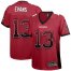 Nike Tampa Bay Buccaneers #13 Mike Evans Red Team Color Womens Stitched NFL Elite Drift Fashion Jersey