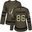 Adidas Tampa Bay Lightning #86 Nikita Kucherov Green Salute to Service Womens Stitched NHL Jersey