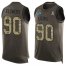 Nike Detroit Lions #90 Trey Flowers Green Mens Stitched NFL Limited Salute To Service Tank Top Jersey