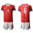 Russia #6 Cheryshev Home Soccer Country Jersey