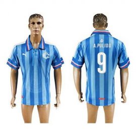 Guadalajara #9 A.Pulido Blue Soccer Club Jersey