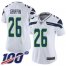 Nike Seattle Seahawks #26 Shaquem Griffin White Womens Stitched NFL 100th Season Vapor Limited Jersey