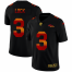 Denver Broncos #3 Drew Lock Mens Black Nike Red Orange Stripe Vapor Limited NFL Jersey