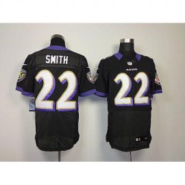 Nike Baltimore Ravens #22 Jimmy Smith Black Alternate Mens Stitched NFL Elite Jersey