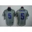 Nike Baltimore Ravens #5 Joe Flacco Grey Shadow Mens Stitched NFL Elite Jersey