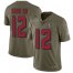 Nike Atlanta Falcons #12 Mohamed Sanu Sr Olive Youth Stitched NFL Limited 2017 Salute to Service Jersey