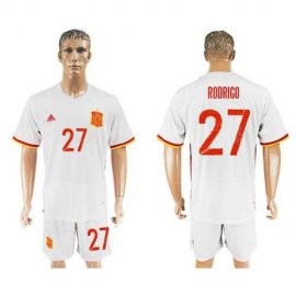Spain #27 Rodrigo Away Soccer Country Jersey