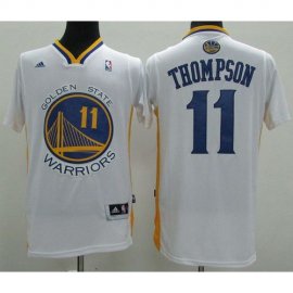 Warriors #11 Klay Thompson White Alternate Stitched Revolution 30 NBA Jersey