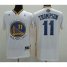 Warriors #11 Klay Thompson White Alternate Stitched Revolution 30 NBA Jersey
