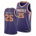 Nike Phoenix Suns #25 Mikal Bridges Mens 2021 NBA Finals Bound Swingman Icon Edition Jersey Purple Mens
