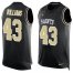 Nike New Orleans Saints #43 Marcus Williams Black Team Color Mens Stitched NFL Limited Tank Top Jersey