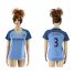 Womens Manchester City #3 Sagna Home Soccer Club Jersey