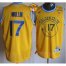 Warriors #17 Chris Mullin Gold Throwback The Finals Patch Stitched NBA Jersey