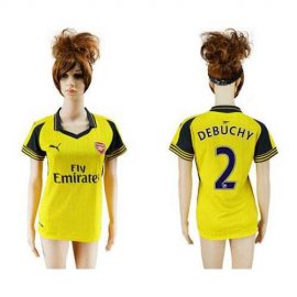Womens Arsenal #2 Debuchy Away Soccer Club Jersey