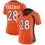 Nike Denver Broncos #28 Royce Freeman Orange Team Color Womens Stitched NFL Vapor Untouchable Limited Jersey