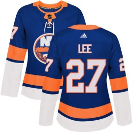 Adidas New York Islanders #27 Anders Lee Royal Blue Home Authentic Womens Stitched NHL Jersey