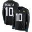 Nike Jacksonville Jaguars #10 Laviska Shenault Jr. Black Team Color Mens Stitched NFL Limited Therma Long Sleeve Jersey