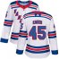 Adidas New York Rangers #45 Kappo Kakko White Road Authentic Womens Stitched NHL Jersey