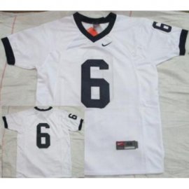 Penn State Nittany Lions 6 White NCAA Jersey