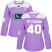 Adidas Vancouver Canucks #40 Elias Pettersson Purple Authentic Fights Cancer Womens Stitched NHL Jersey