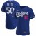 Los Angeles Dodgers #50 Mookie Betts Mens Nike Royal 2020 Alternate Official Authentic Player MLB Jersey