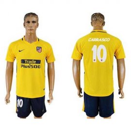 Atletico Madrid #10 Carrasco Away Soccer Club Jersey