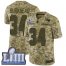 Nike New England Patriots #34 Rex Burkhead Camo Super Bowl LIII Bound Mens Stitched NFL Limited 2018 Salute To Service Jersey