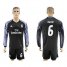 Real Madrid #6 Nacho Sec Away Long Sleeves Soccer Club Jersey