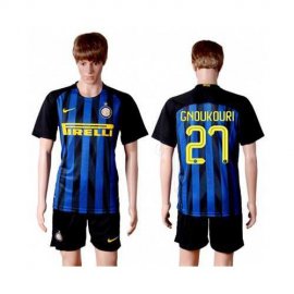 Inter Milan #27 Gnoukouri Home Soccer Club Jersey