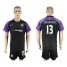 Chelsea #13 Courtois Black Goalkeeper Soccer Club Jersey