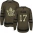 Adidas Toronto Maple Leafs #17 Wendel Clark Green Salute to Service Stitched NHL Jersey