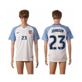 USA #23 Johnson Home Soccer Country Jersey