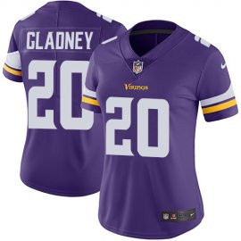Nike Minnesota Vikings #20 Jeff Gladney Purple Team Color Womens Stitched NFL Vapor Untouchable Limited Jersey