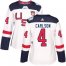 Team USA #4 John Carlson White 2016 World Cup Womens Stitched NHL Jersey
