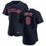 Cleveland Indians #8 Jordan Luplow Mens Nike Navy Alternate 2020 Authentic Player MLB Jersey