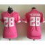 Nike Minnesota Vikings #28 Adrian Peterson Pink Womens Stitched NFL Elite Bubble Gum Jersey