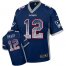 Nike New England Patriots #12 Tom Brady Navy Blue Team Color Youth Stitched NFL Elite Drift Fashion Jersey