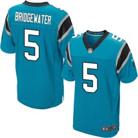 Nike Carolina Panthers #5 Teddy Bridgewater Blue Alternate Mens Stitched NFL New Elite Jersey