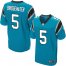 Nike Carolina Panthers #5 Teddy Bridgewater Blue Alternate Mens Stitched NFL New Elite Jersey