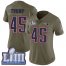 Nike New England Patriots #45 Donald Trump Olive Super Bowl LIII Bound Womens Stitched NFL Limited 2017 Salute to Service Jersey