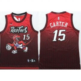 Toronto Raptors #15 Vince Carter Red Black Drift Fashion NBA Jerseys