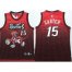 Toronto Raptors #15 Vince Carter Red Black Drift Fashion NBA Jerseys