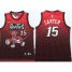 Toronto Raptors #15 Vince Carter Red Black Drift Fashion NBA Jerseys