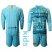 Barcelona Blank Light Blue Goalkeeper Long Sleeves Kid Soccer Club Jersey