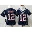 Toddler Nike New England Patriots #12 Tom Brady Navy Blue Team Color Stitched NFL Elite Jersey